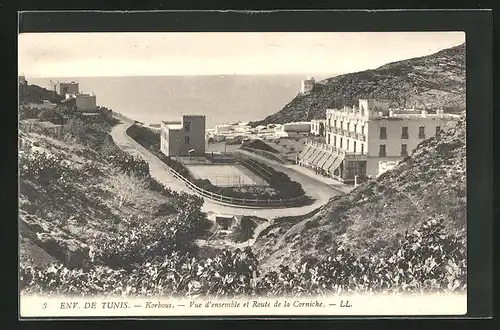 AK Tunis, Vue d`ensemble et Route de la Corniche