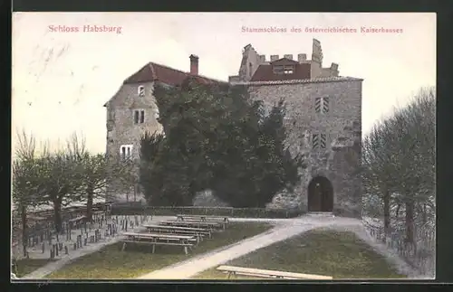 AK Feldkirch, das Schloss Habsburg, Stammschloss des österreichischen Kaiserhauses