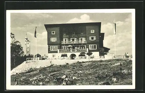 AK Mariazell, Hotel-Restaurant Stenitzer an der Seilschwebebahn Bürgeralpe