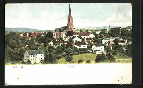 AK Bad Hall, Totale mit Blick zur Kirche