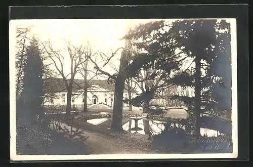 AK Steken, am Teich neben dem Landschloss