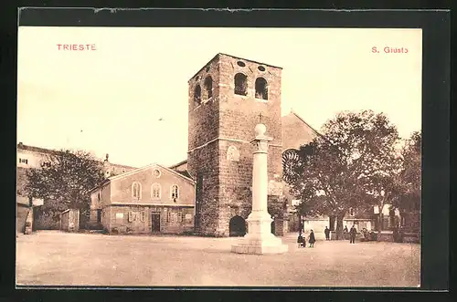 AK Trieste, die Kirche S. Giusto