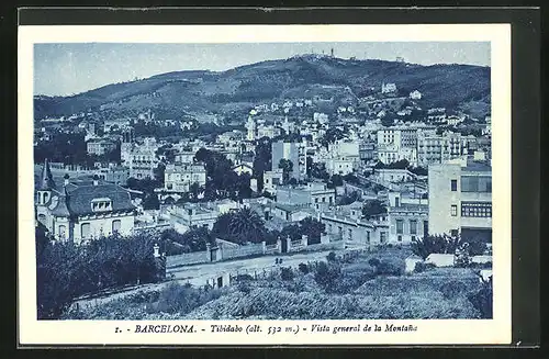 AK Barcelona, Tibidabo, Vista general de la Montana