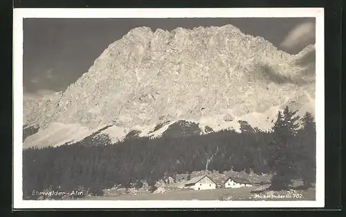 AK Ehrwalder-Alm, Blick auf die Felsformation