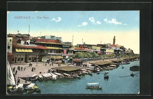AK Port Said, the Port, Schiffe am Ufer