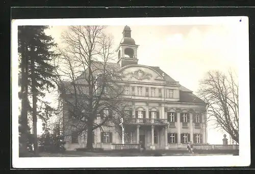 AK Hrochuv Tynec, Blick zum Schloss