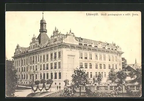 AK Leitomischl / Litomysl, Divci paedagogium a mest. skola