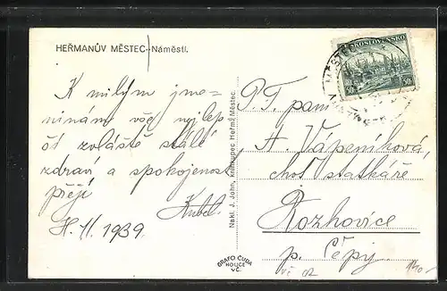 AK Hermanuv Mestec, Námesti