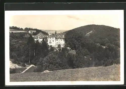 AK Bad Teplitz a. B., Blick zum Sanatorium