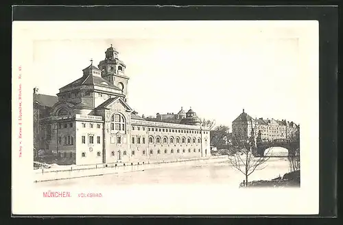 AK München, am Volksbad