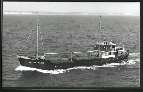 Fotografie Frachtschiff Willem Barendsz auf hoher See