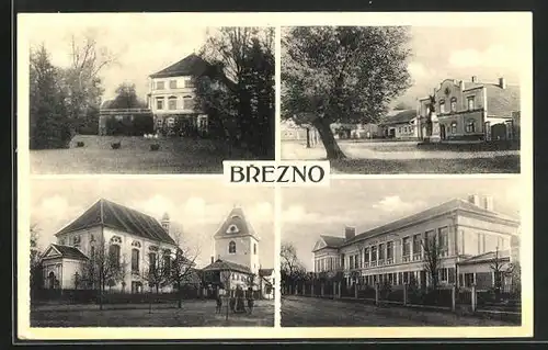 AK Brezno, Schule, Gebäudeansicht, Ortspartie