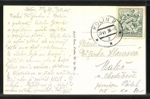 AK Kolin, Radnice, Namesti, Rathaus am Markt