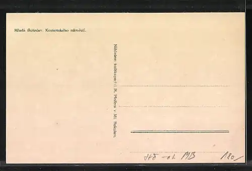 AK Jung Bunzlau / Mlada Boleslav, Komenskeho namesti