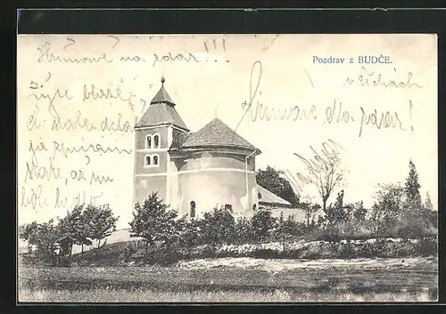 AK Budec, Kostel, Kirche