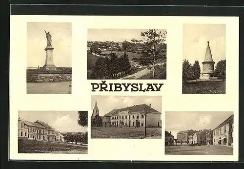 AK Pribyslav, Denkmal, Celkovy pohled, Strassenpartie