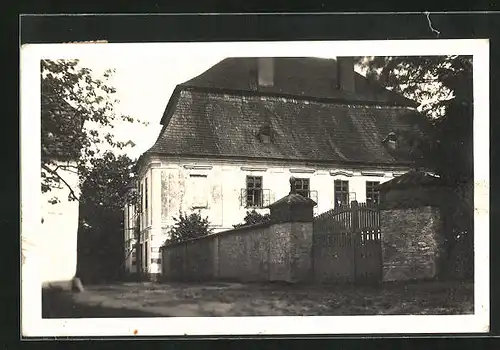 AK Alt Wiklnatiz /Stare Viklantice, Partie an einem Gutsherrenhaus