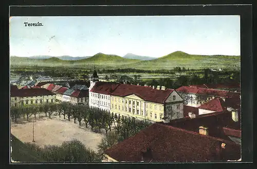 AK Theresienstadt / Terezin, Totalansicht, Celkovy Pohled