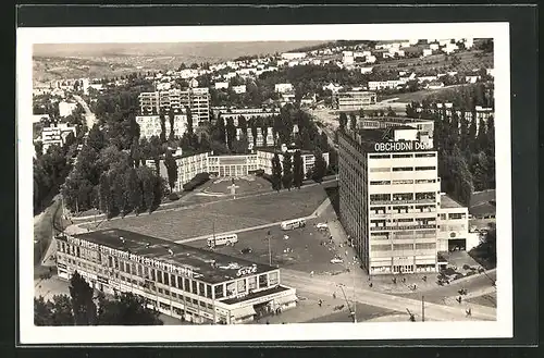 Foto-AK Gottwaldov, Pohled s mrakodrapu