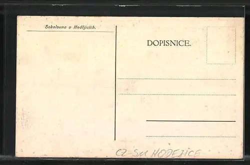 AK Hodejice, Gebäudeansicht