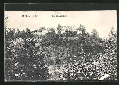 AK Sulz, Blick auf die Ruine Albeck