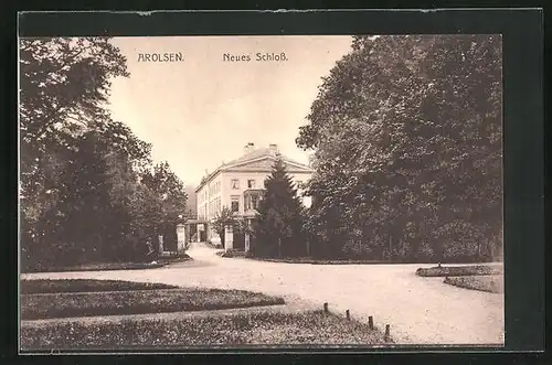 AK Arolsen, Blick auf das neue Schloss