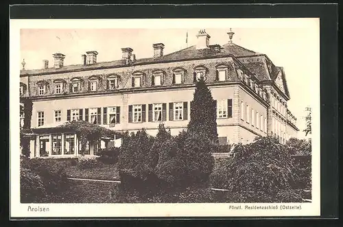 AK Arolsen, Fürstl. Residenzschloss von der Ostseite