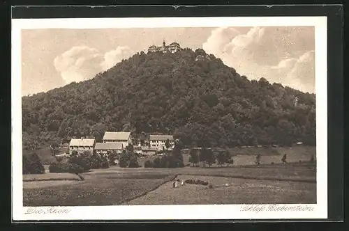 AK Hofbieber / Rhön, Blick zum Schloss Bieberstein