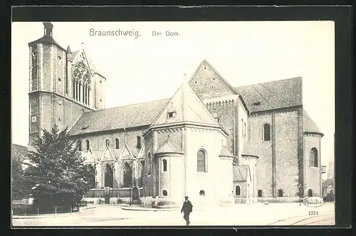 AK Braunschweig, Blick auf den Dom