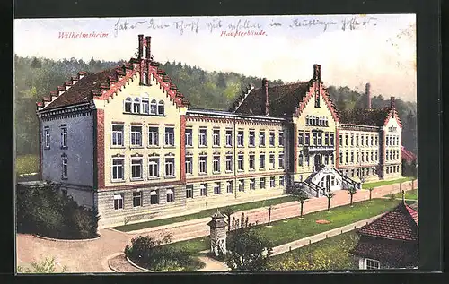 AK Oppenweiler, Kurhotel Wilhelmsheim, Hauptgebäude