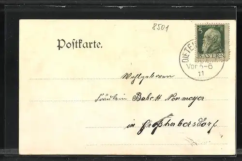 AK Dietenhofen /Markt, Totalansicht der Gemeinde