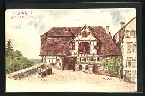 Künstler-AK Tübingen, An der Schlossküferei