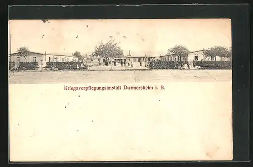 AK Durmersheim i. B., Kriegsverpflegungsanstalt