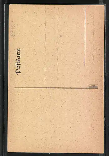 Künstler-AK Kitzingen, Innenansicht des Schwarzacher Turmes abgebrochen 1892