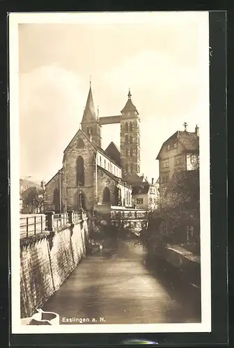 AK Esslingen a. N., Burg mit Graben