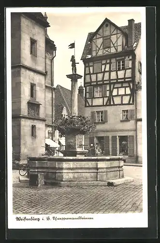 AK Weissenburg i. B., Schweppermannsbrunnen im Ort