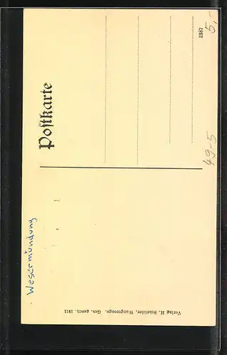AK Leuchtturm Roter Sand in der Deutschen Bucht