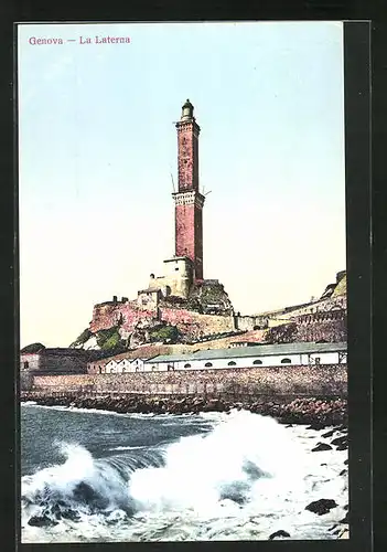 AK Genova, Blick zum Leuchtturm