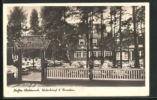 AK Wilschdorf b. Dresden, Café Waldesruh