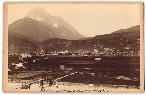 Fotografie Anian Irl, Mittenwald, Ansicht Mittenwald, Ortspartie mit Wetterstein