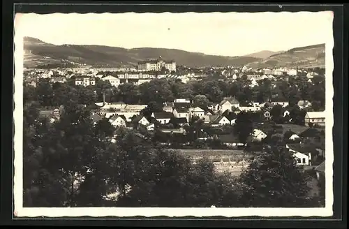 AK Valasské Mezirici, Blick über die Dächer der Stadt