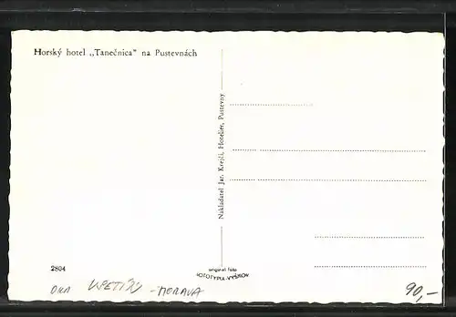 AK Pustevny, Horsky Hotel Tanecnica na Pustevnách