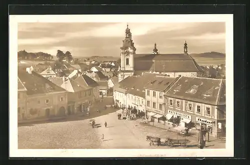 AK Nepomuk, Námesti, Hauptplatz mit Kirche