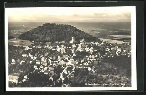 AK Hohenstaufen, Fliegeraufnahme vom Ort