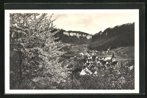 AK Gutenberg /Schwäb. Alb, Blick auf den Ort