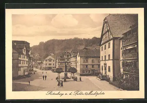 AK Rotenburg a. d. Fulda, Marktplatz