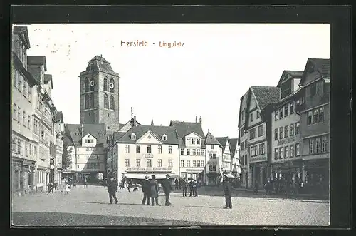 AK Hersfeld, Lingplatz mit Geschäften