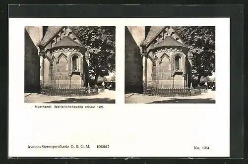 Stereo-AK Murrhardt, Walterichskapelle erbaut 1225