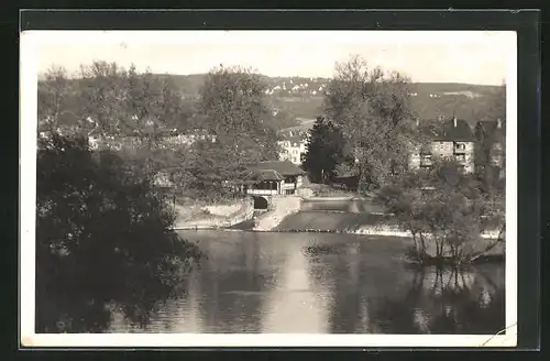 AK Esslingen a. N., Partie am Wasserhaus