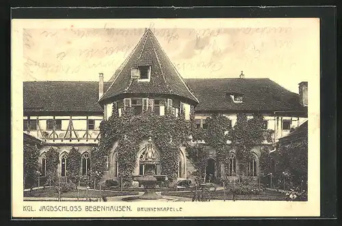 AK Bebenhausen, Kgl. Jagdschloss, Brunnenkapelle